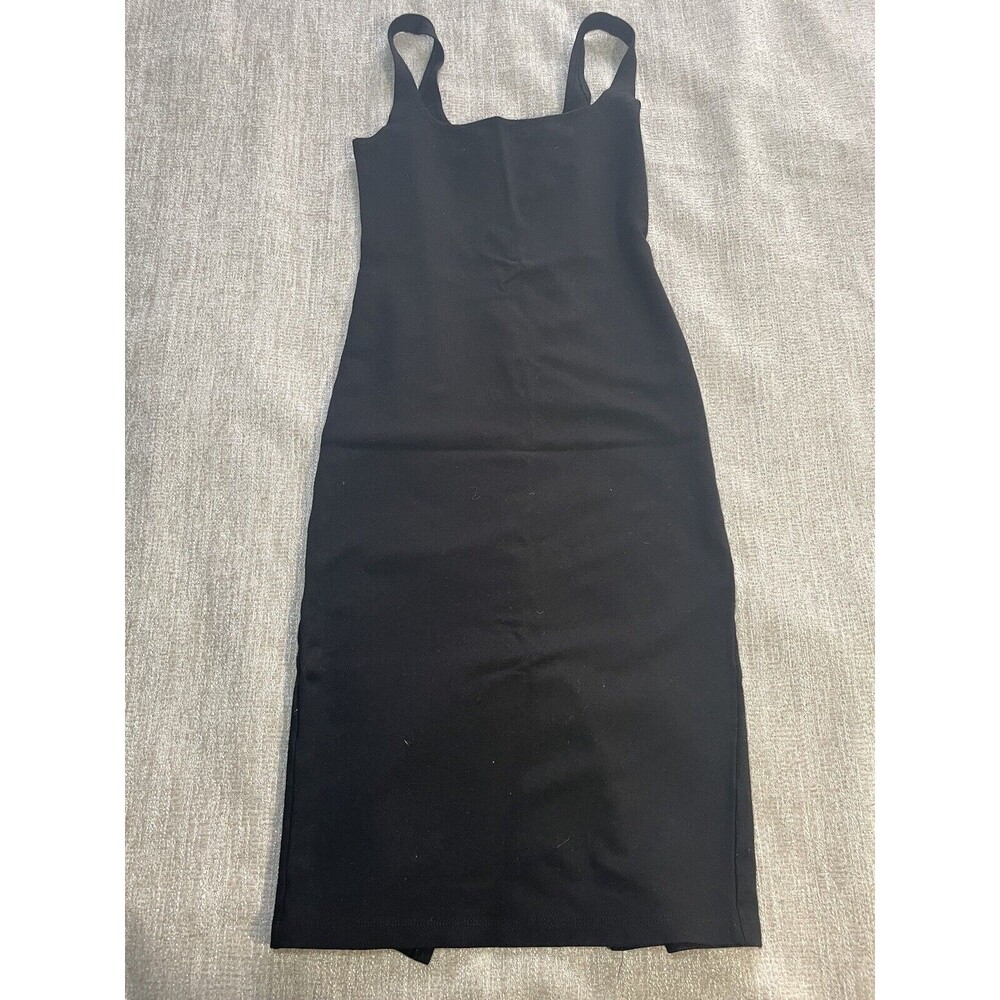Forever 21 Dress Tank Top Style Bodycon Dress Size Small Black Long